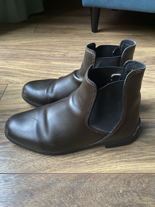 Skórzane sztyblety 39