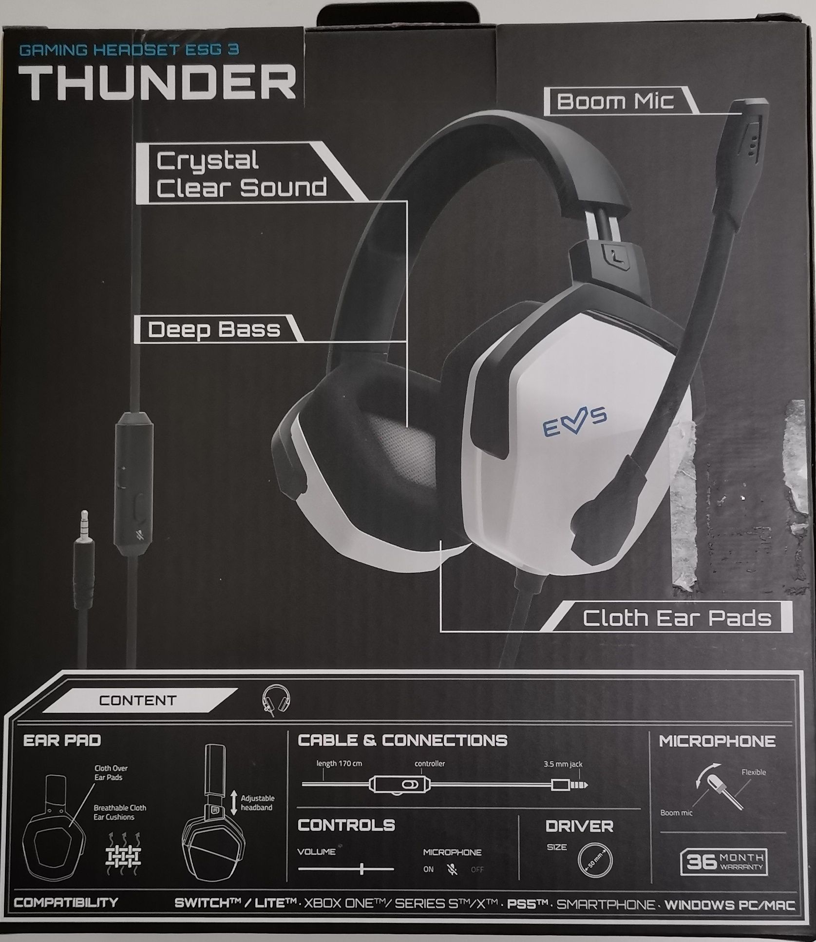 Auscultadores Gaming Energy system esg4 thunder