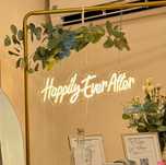 Napis LED ślub "Happily Ever After"