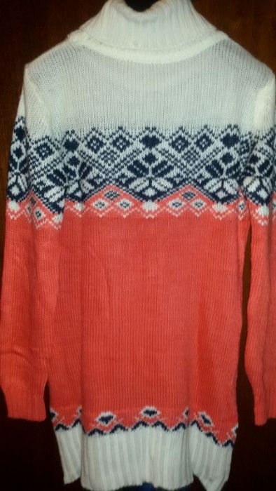 Женский зимний длинный свитер , туника, турция