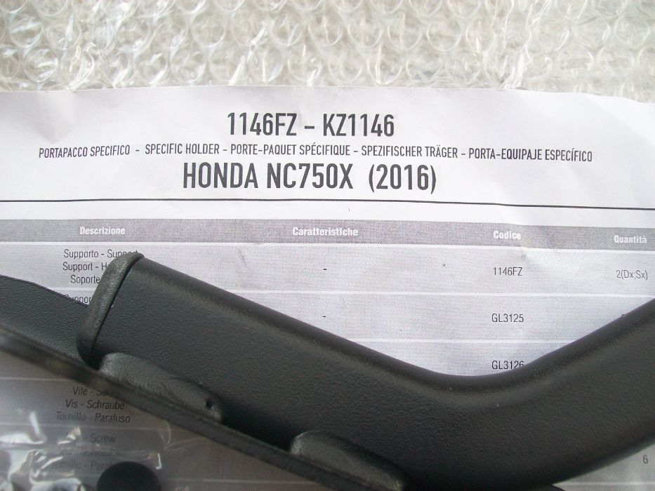 1146FZ GIVI stelaż centr. HONDA NC750X (16>20) i NC750S (16>20) nowy