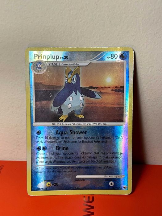 CARTA POKÉMON: Prinplup Lv.20 (58/130) REVERSE HOLO - Diamond & Pearl