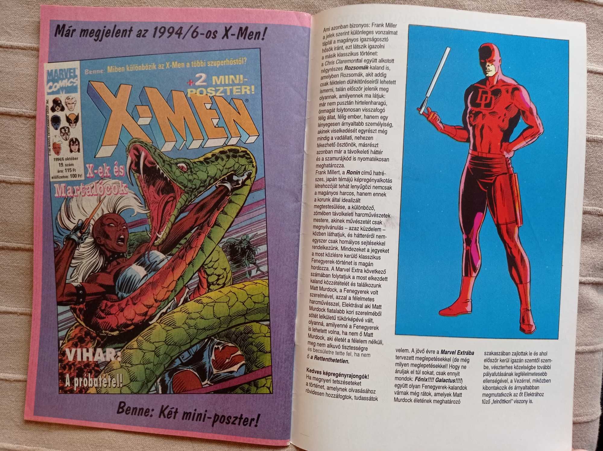 Marvel Extra nr 11 Pokember nr 9 1994 Spider-man Daredevil