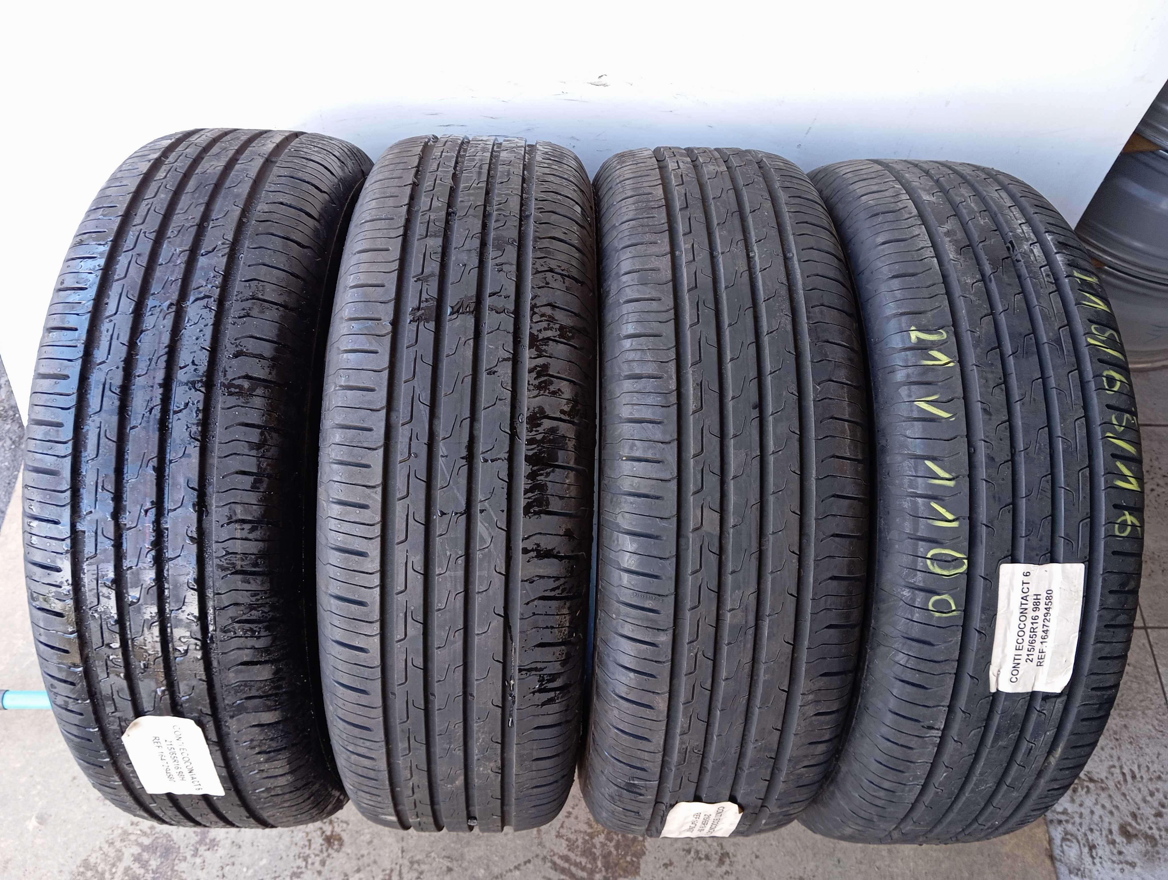 4x 215/65 R16 98H Continental Eco Contact 6 2021r 6,3mm Demo