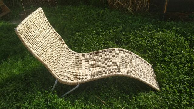 Leżak ogrodowy wiklinowy IKEA