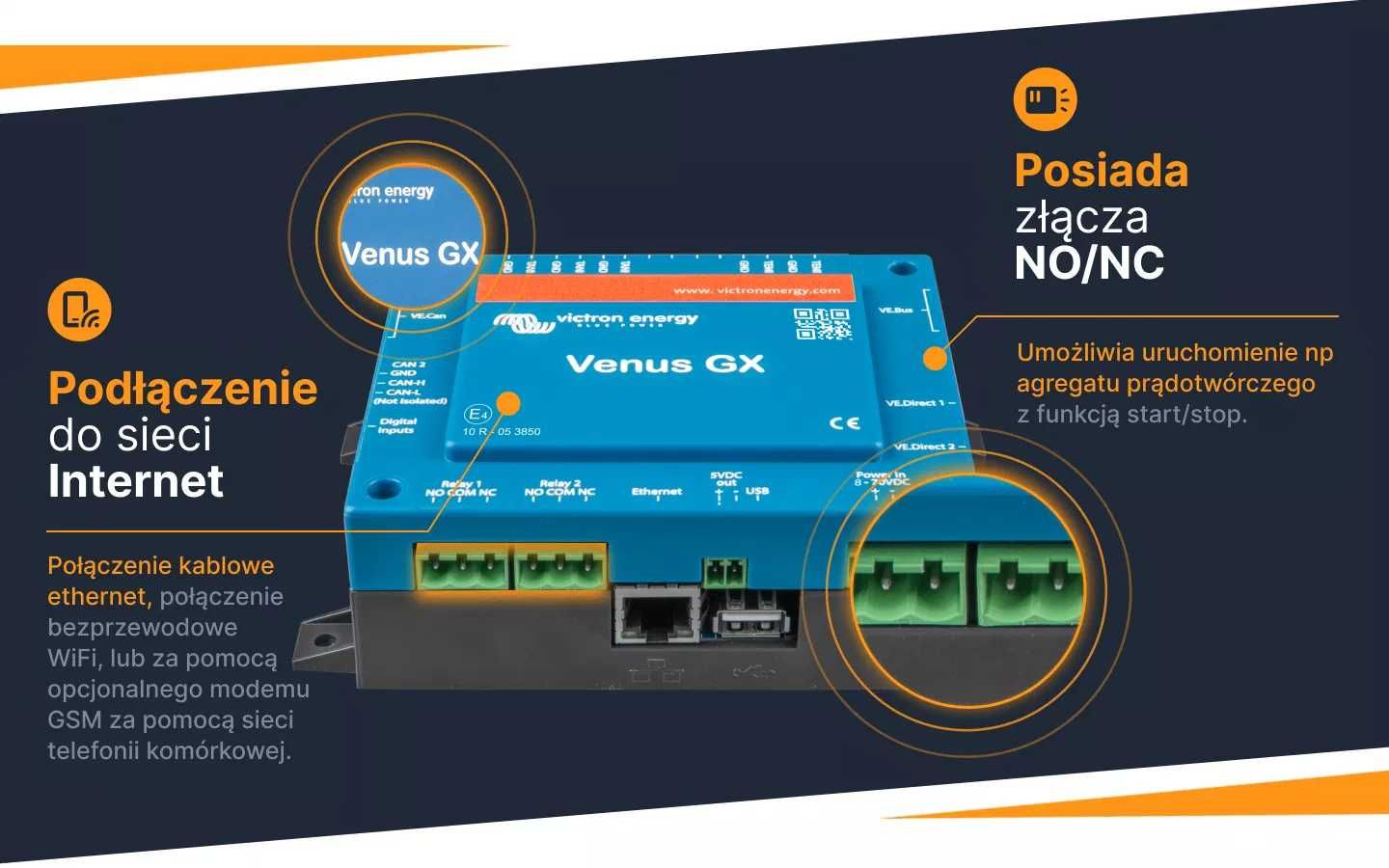 Victron Energy Venus GX Monitorowanie układów