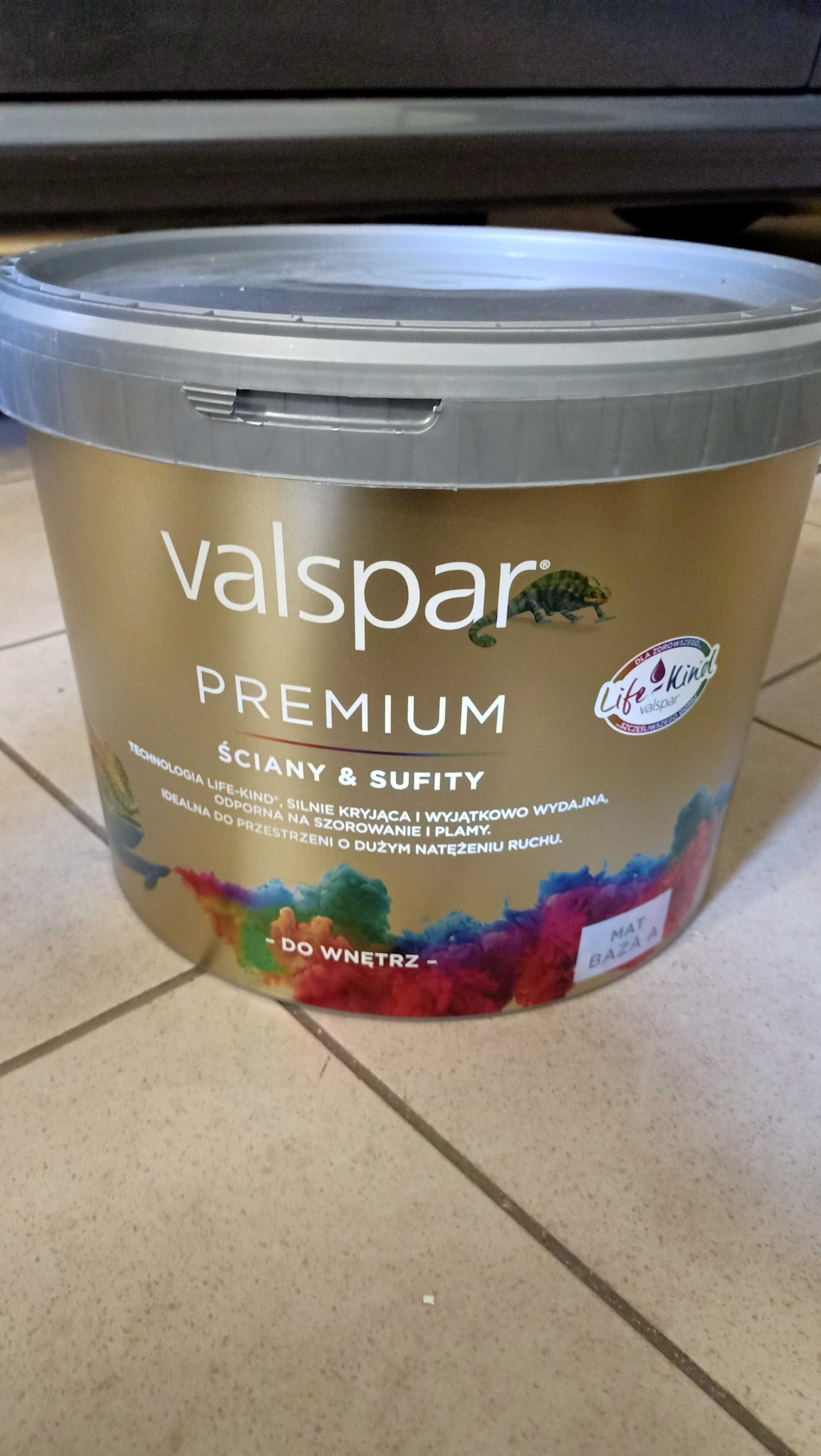 Farba Valspar PREMIUM ściany sufit RAL 9010 10l