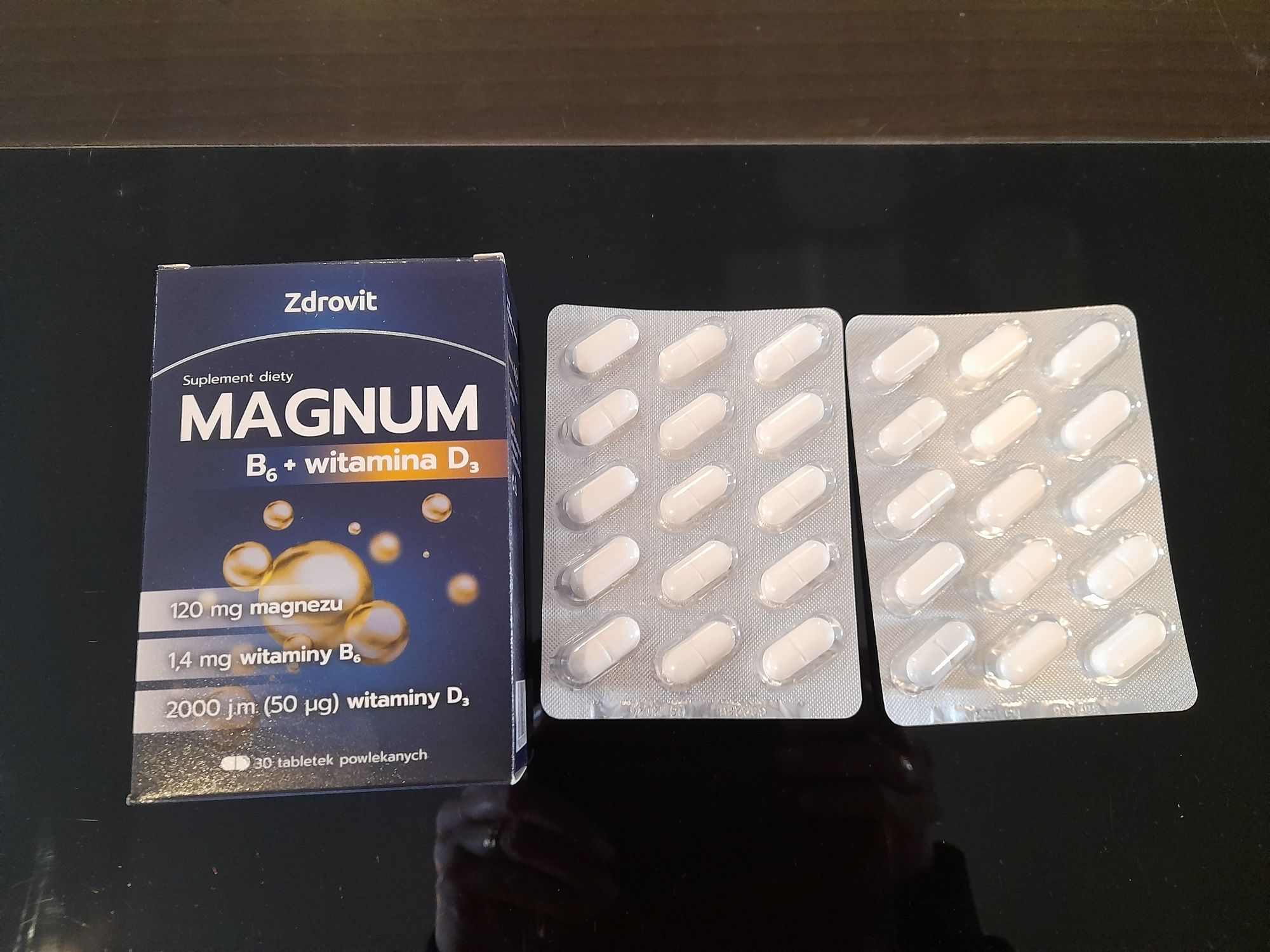 Tabletki magnez suplement diety Magnum B6 D3