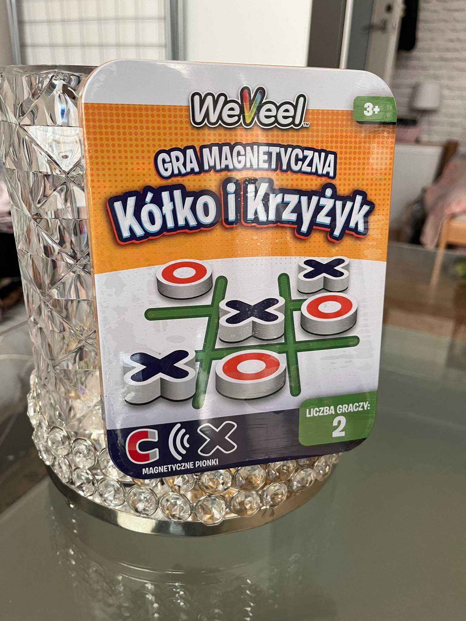 Podróżna gra magnetyczna w puszce Kółko i Krzyżyk WeVeel