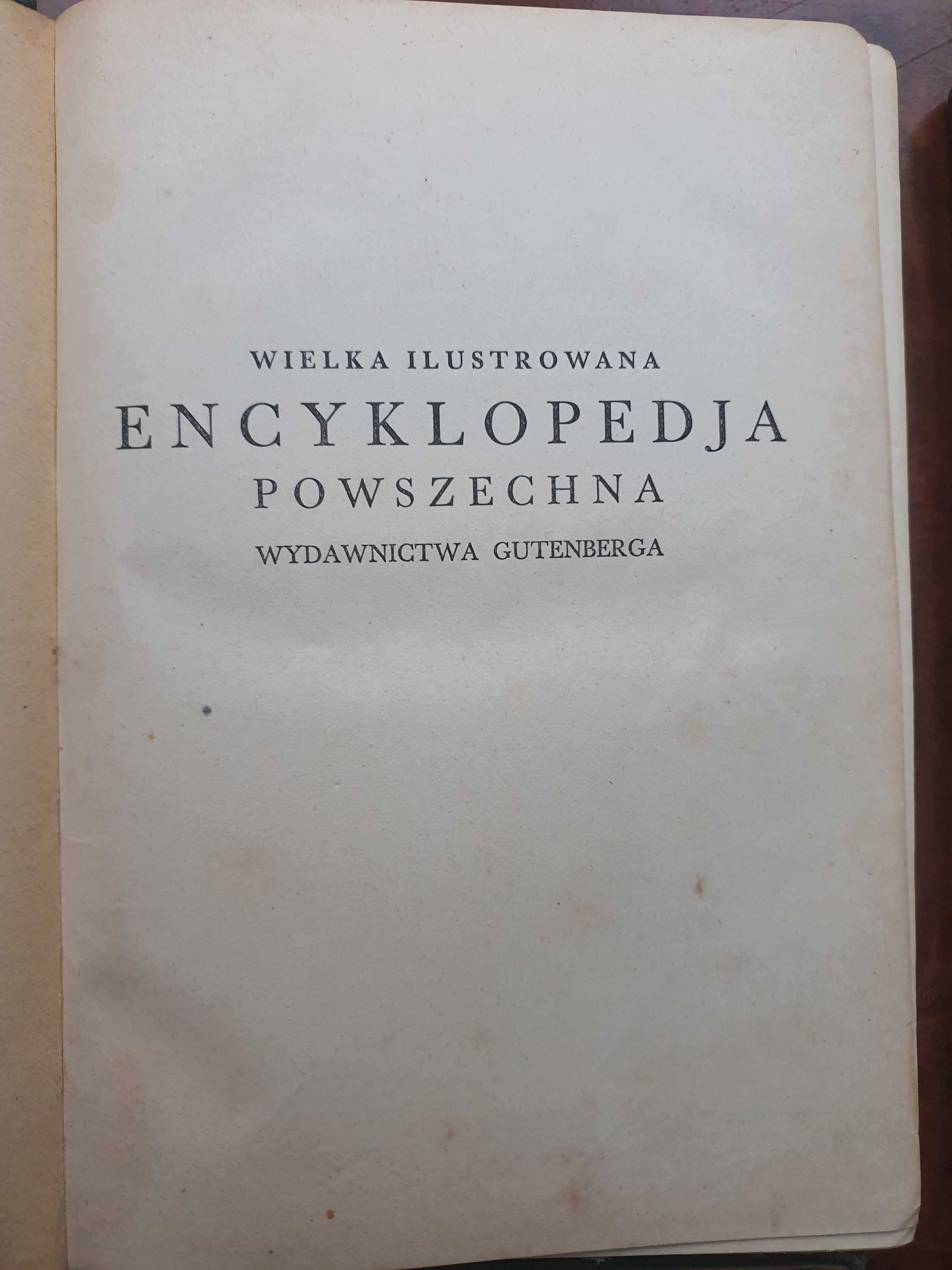 Encyklopedia Gutenberga oryginał z lat 30` 18szt