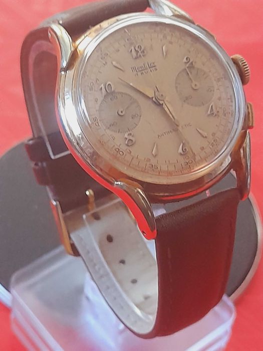 Relógio Vintage Cronógrafo MONTDOR Corda Swiss Made