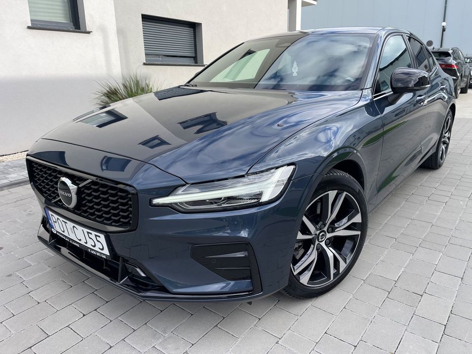 Volvo S60 R-Design! Model 2024! Europa! NOWE AUTO! 19tys km! Ultimate Dark