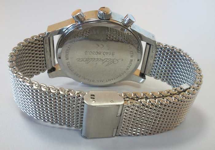 Bransoleta do zegarka mesh 18mm 22mm milano srebrna siatkowa