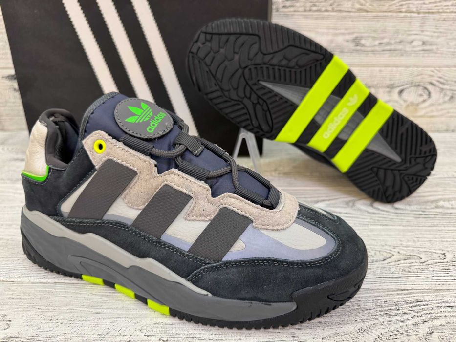 Сірі кросівки Adidas Niteball Адідас Найтбол Весна Літо Осінь р. 41-45