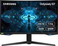 Mонитор 31.5" Samsung Odyssey G7 QLED, HDR600, 8-Bit + FRC, sRGB 125%