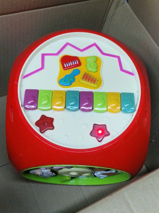 Kostka edukacyjna zabawka DUMEL gra i świeci.