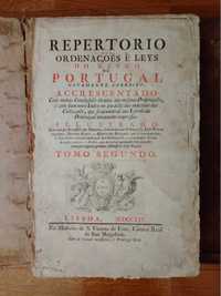 Reportório Ordenações e Leis do Reino de Portugal e Leis extravagantes
