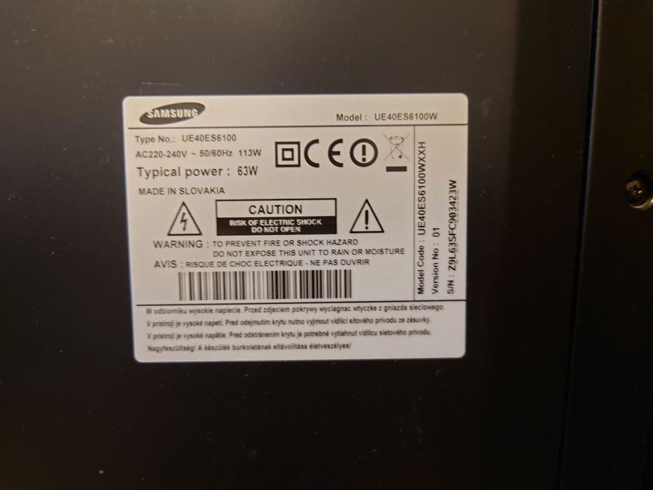 Samsung smart TV UE40ES6100w