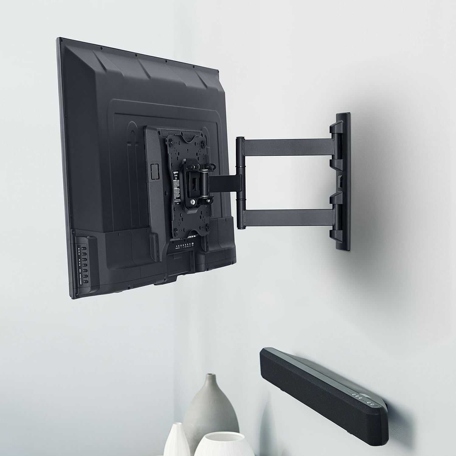 Amazon Basics Uchwyt do telewizora/uchwyt ścienny, obrotowy