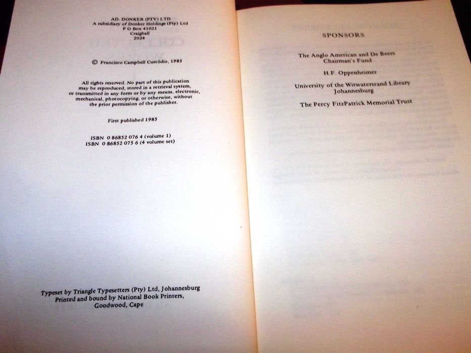 Livros Roy Campbell Collected Works 4 volumes completo