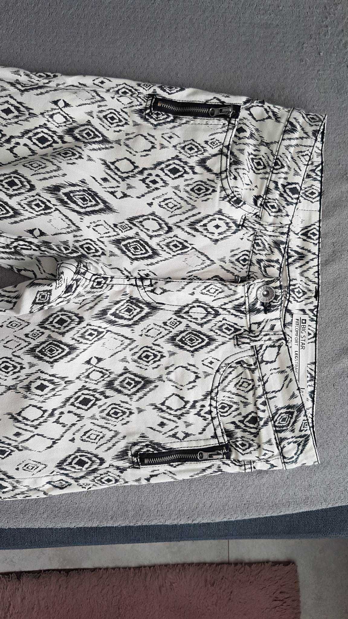 BIG STAR spodnie print MILEY 109 zameczki  rozmiar 26/30