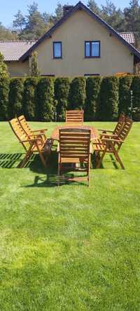 Komplet ogrodowy stół + krzesla