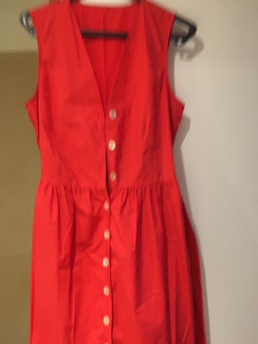 Vestido vermelho mango