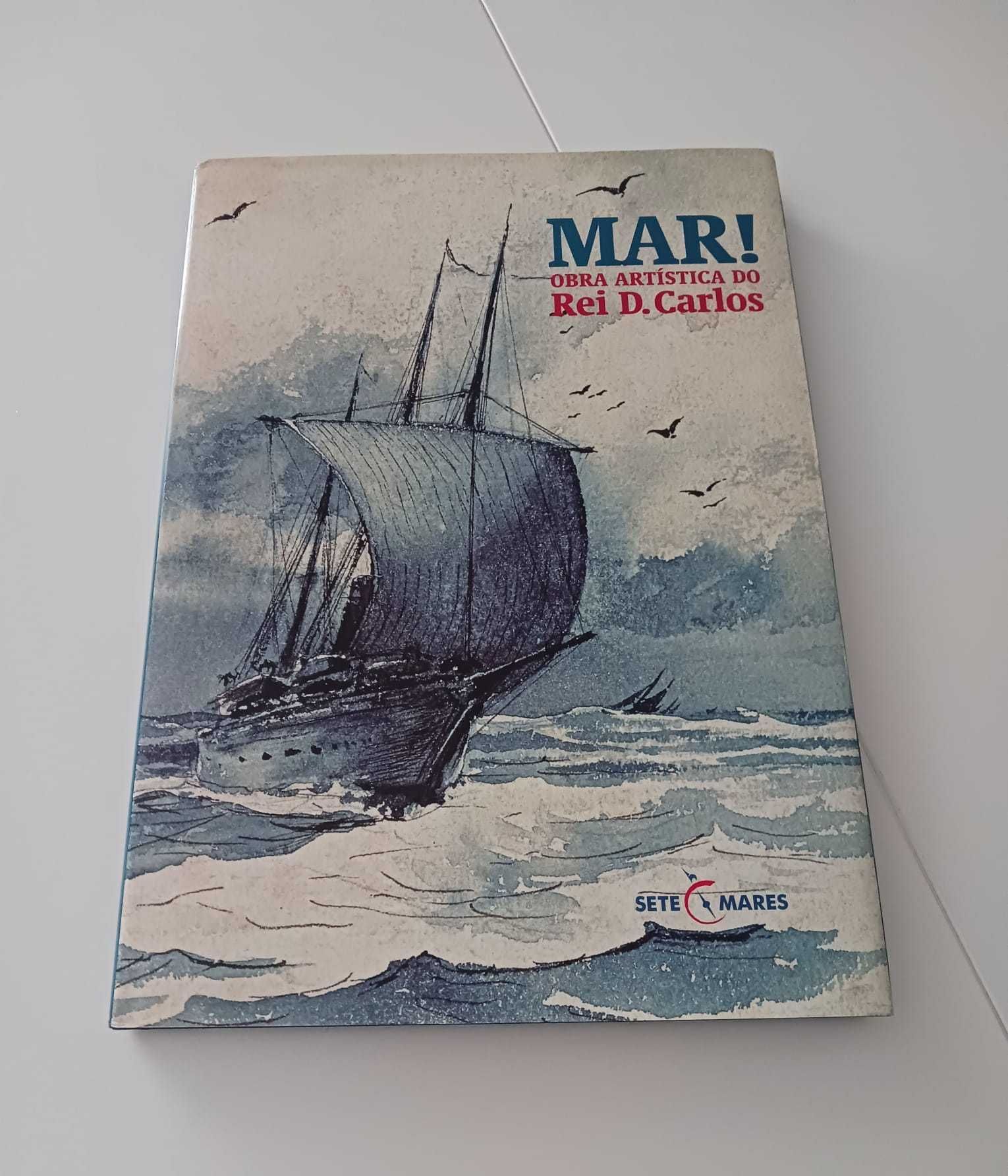Livro com ilustrações em homenagem à obra artística do Rei D. Carlos
