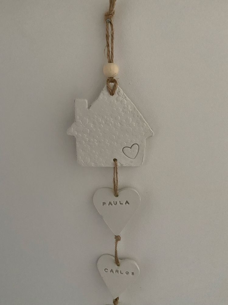 Placa decorativa personalizavel com os nomes que pretende