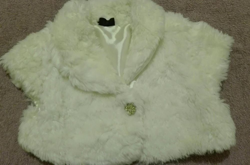 Bolerko futerko kamizelka F&F 3 lata roz. 98