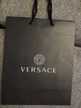 Versace torba prezentowa papierowa czarna napis