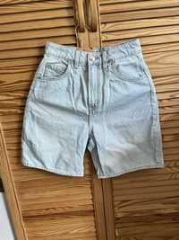 Szorty damskie młodzieżowe MOM H&M 32 XXS jeans