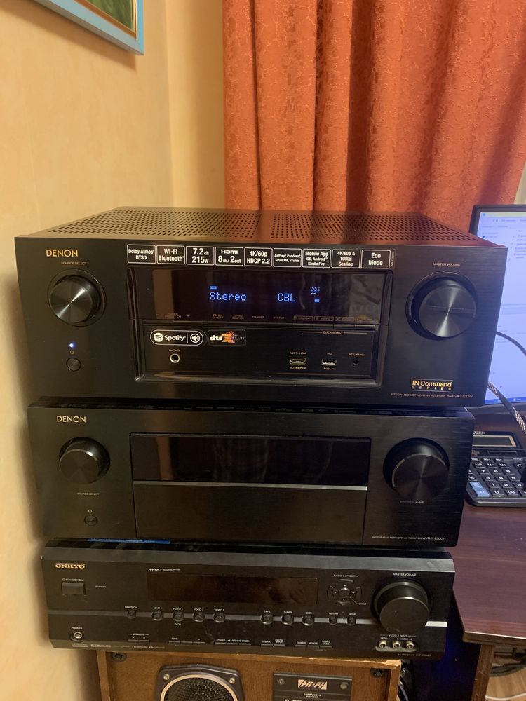 Ресивер Denon AVR AVR-X3200W IN command series 4K Ultra HD WiFi Blueto