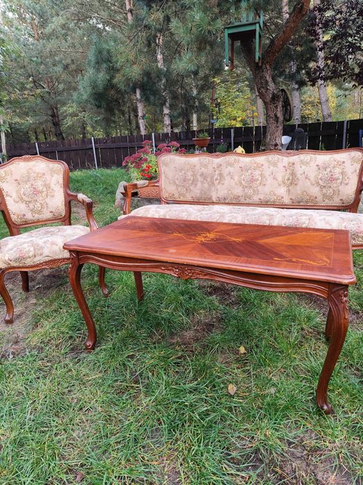 Komplet wypoczynkowy w stylu Ludwik XVI