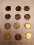 Conjunto de 12 moedas de 200 escudos