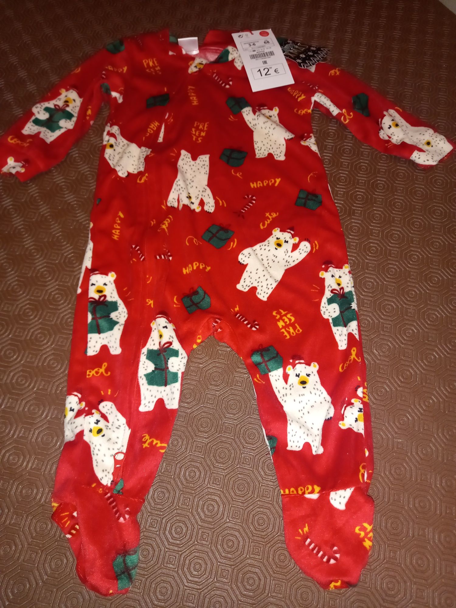 Novo Babygrow christmas/Pijama Natal bebé 3-6 meses