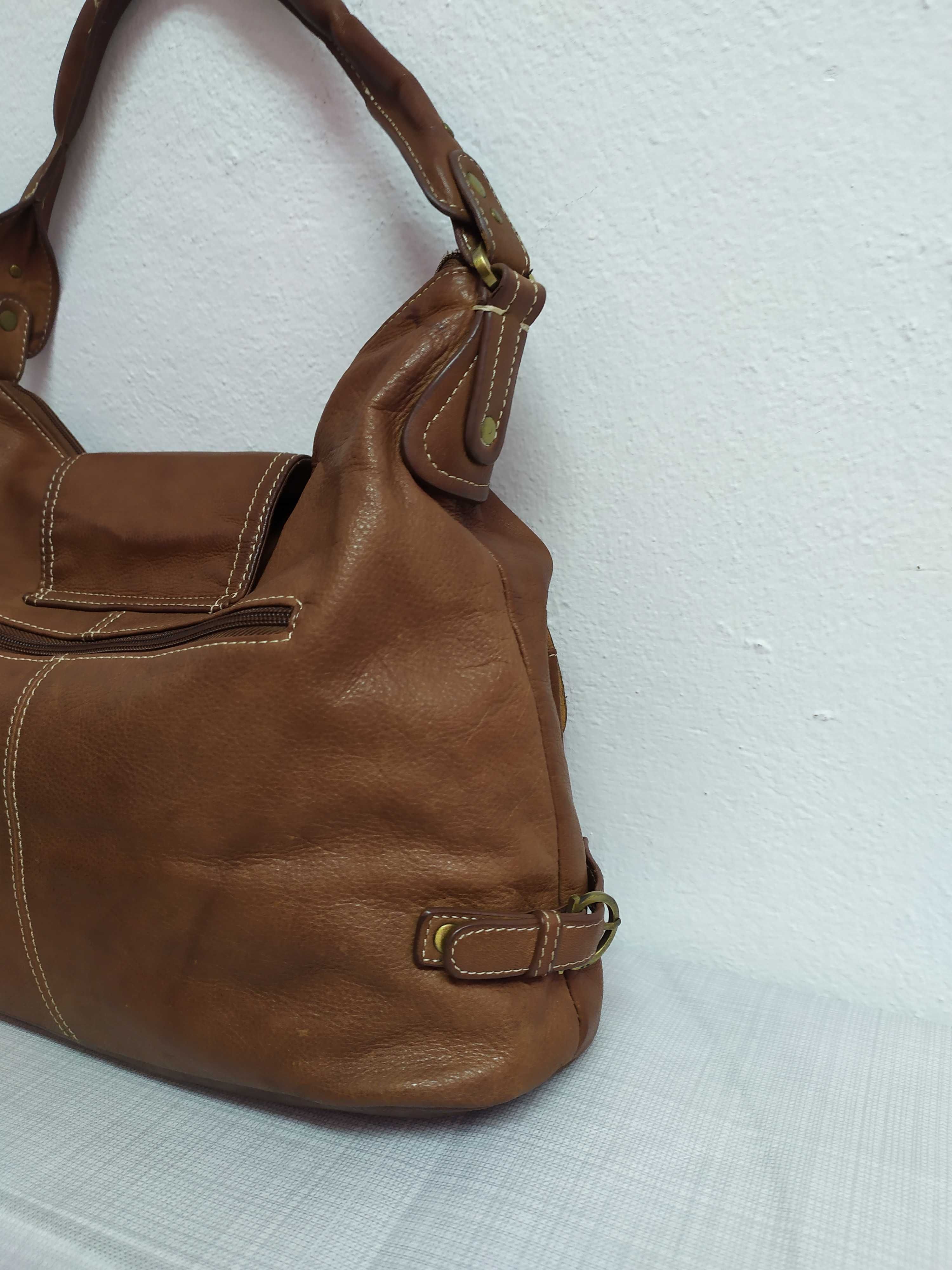 Mala/bolsa, pele genuína, marca Caroll