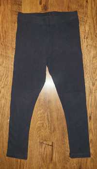 Legginsy getry Next granatowe 116 bawełniane basic