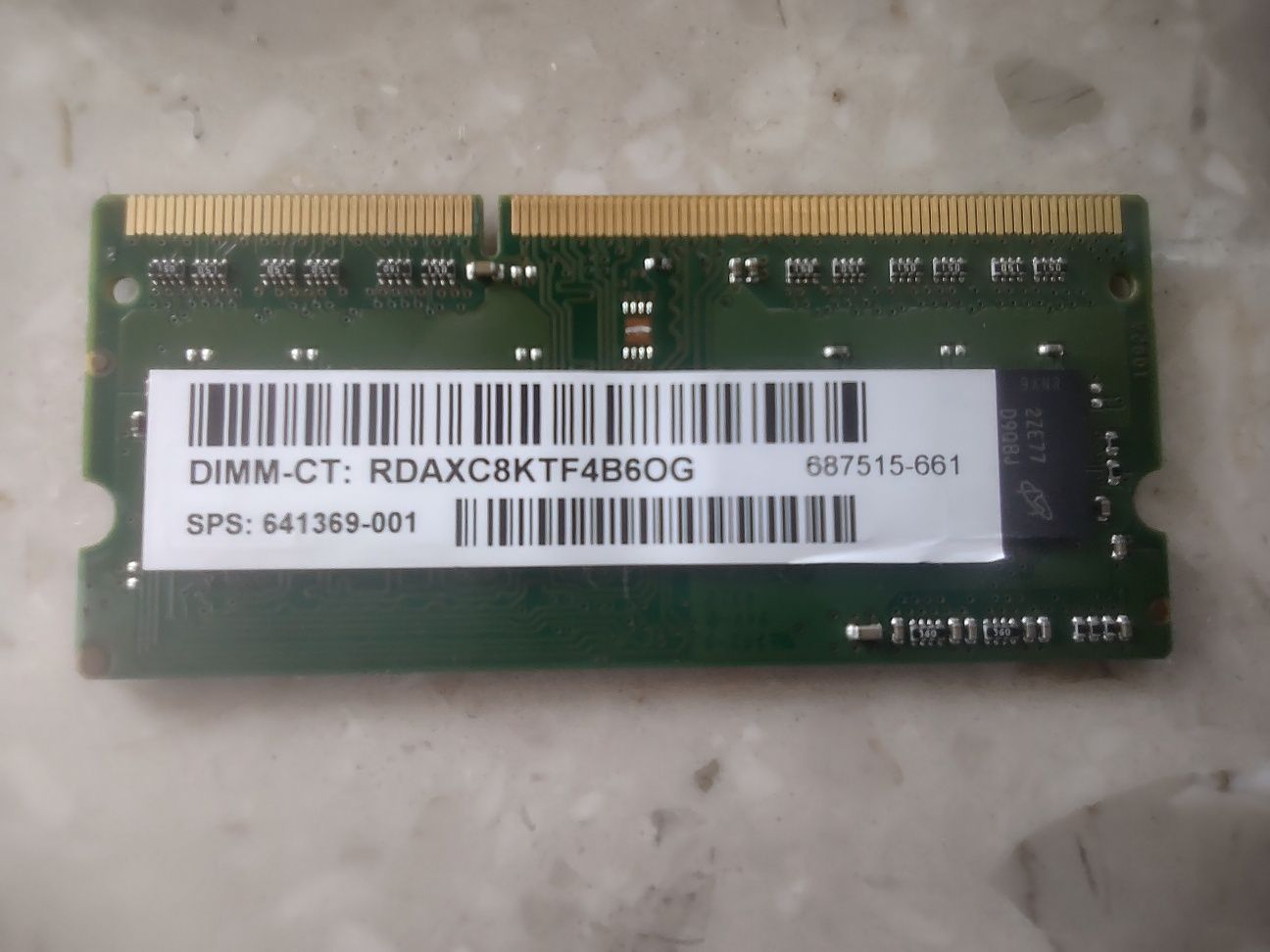 1x Pamięć RAM do laptopa Micron 4GB DDR3L PC3L 1,35V 1600MHZ SODIMM