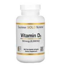 Витамин D3 California Gold Nutrition 360 капсул