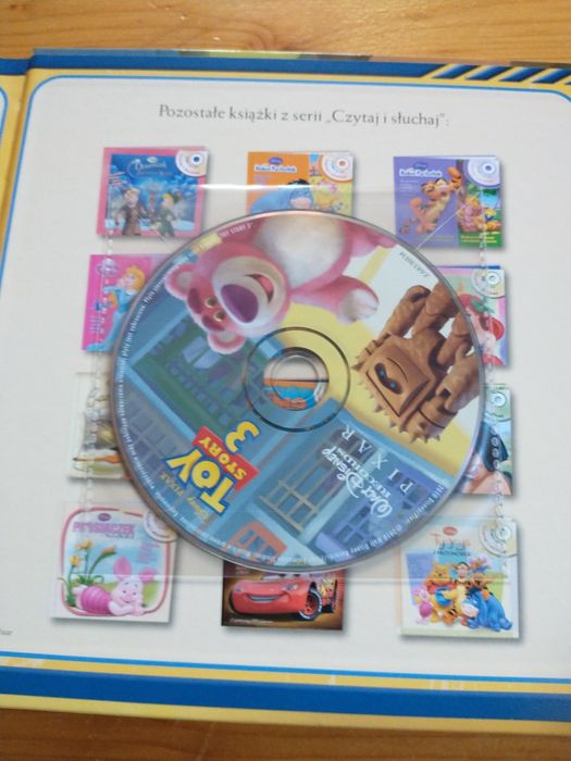 Toy story, Auta 2, Kacper i piraci - zestaw książek i CD z filmu