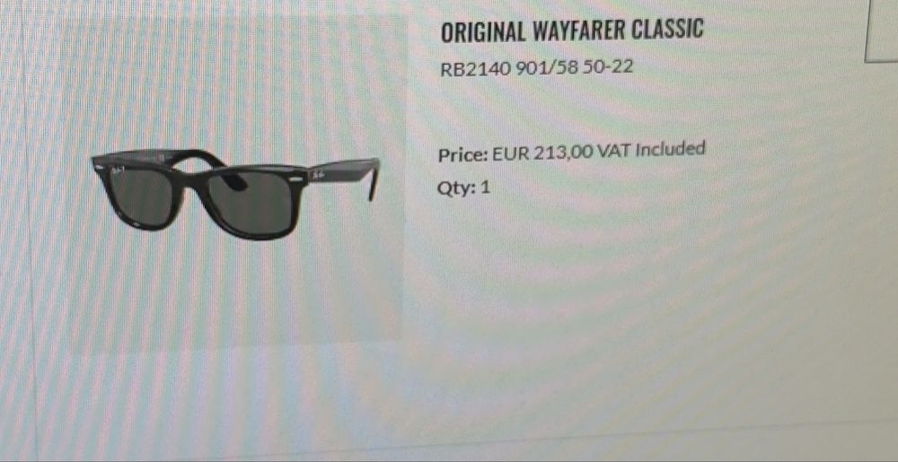 Ray-Ban Original Wayfarer Classic (novo e real)