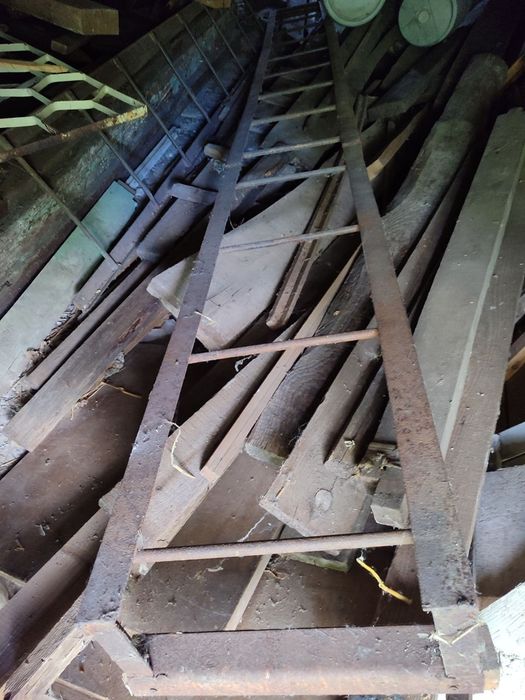 Драбина металева для даху,стацілнарна ,4,5 метра