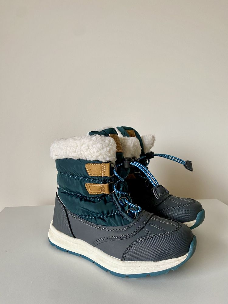 Buty zimowe chłopięce BEjO Berefto JR ze ściągaczem z kożuszkiem 28