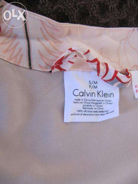 Roupão e Camisa 100% Seda Selvagem Calvin Klein