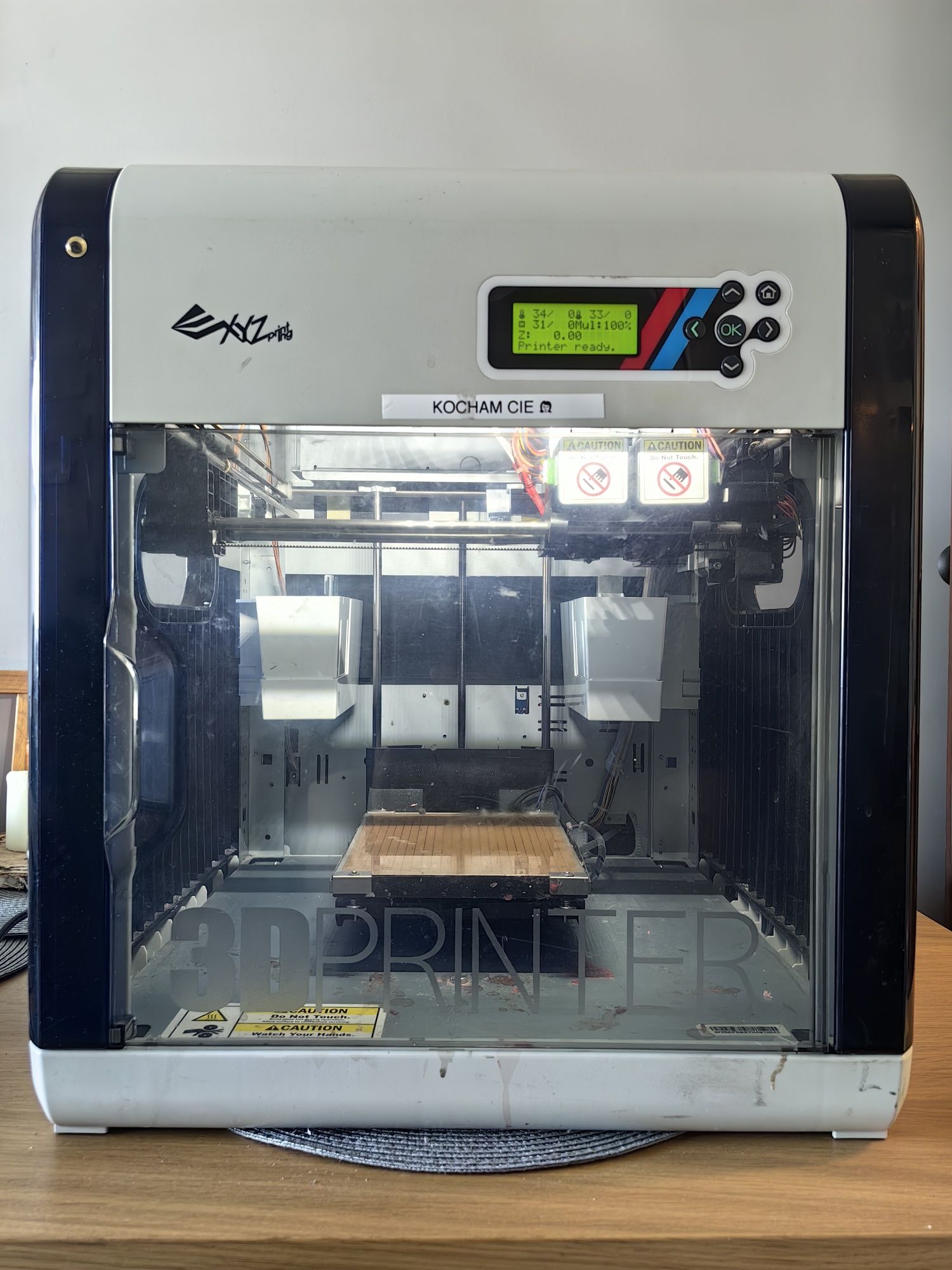 Drukarka 3D xyz davinci 2.0 duo dwa ekstrudery, repetier hack