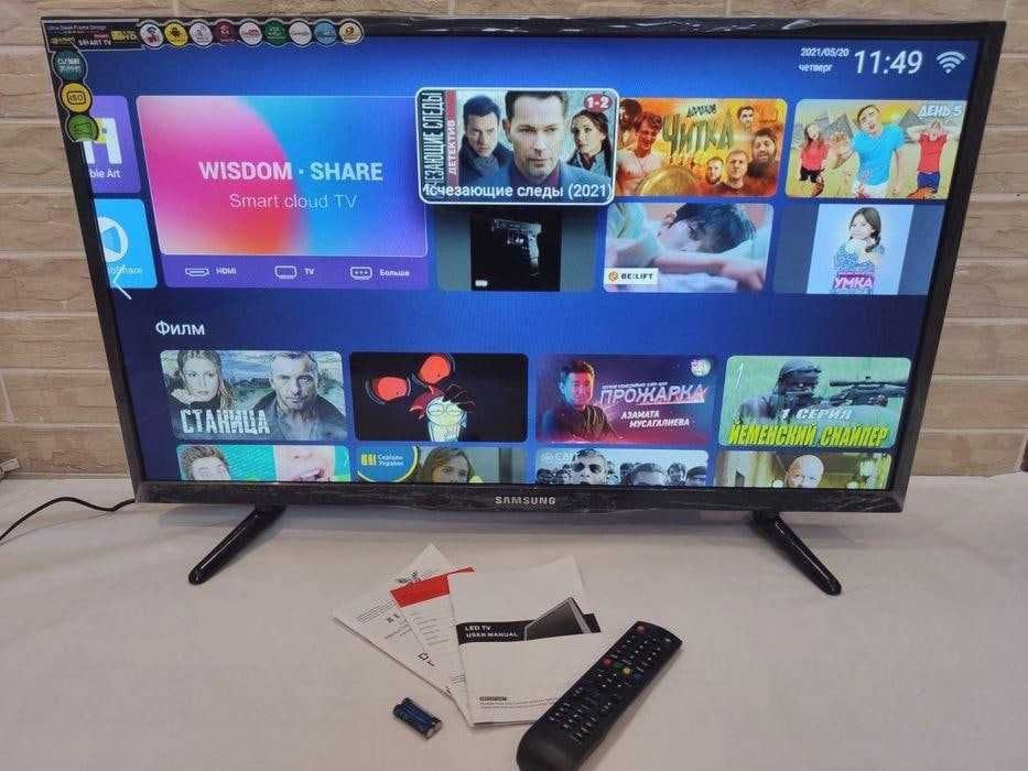БЕЗ ПРЕДОПЛАТ Телевизор Samsung 32 дюйма Смарт тв Smart TV Android 11