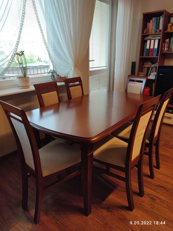 Stół+6 krzeseł (komplet)