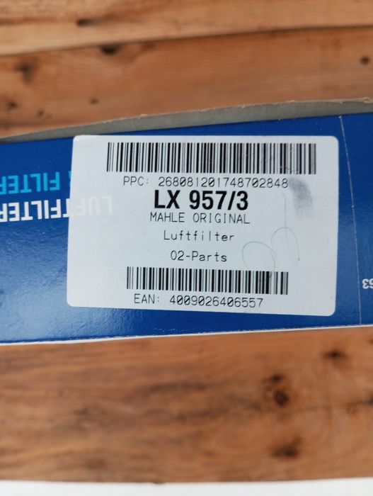 Filtro de ar mahle LX 957/3