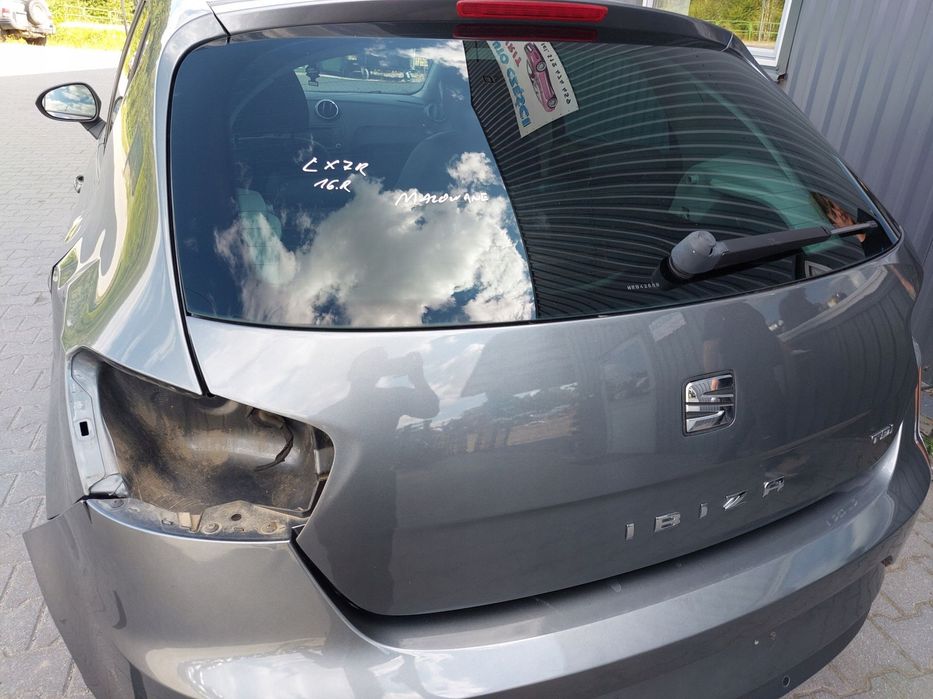 seat ibiza iv 6j hb 5d 08-17r klapa bagażnika lx7r kompletna 16r